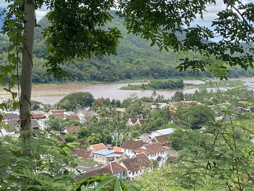 Mekong River, River, Laos, Luang Prabang Laos, Luang Prabang, forest, city, forest city